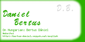 daniel bertus business card